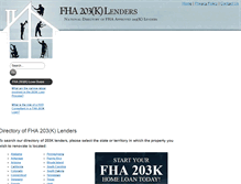 Tablet Screenshot of fha203klenders.net